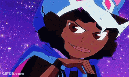 Cartoon Character With Crown And Cape GIF
