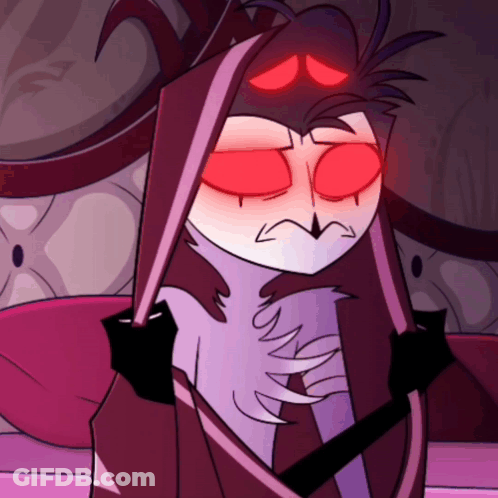 Cartoon Character With Crown And Red Eyes GIF