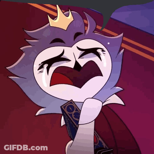 Cartoon Character With Crown Crying GIF