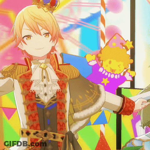 Cartoon Character With Crown Holding Stuffed Animal GIF