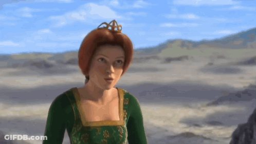 Cartoon Character With Crown In Desert GIF