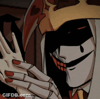 Cartoon Character With Crown Making Peace Sign GIF