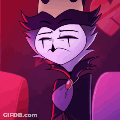 Cartoon Character With Crown Sitting Eyes Closed GIF