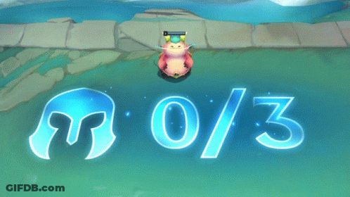 Cartoon Character With Crown Surrounded By Blue Letters Mo 5 GIF