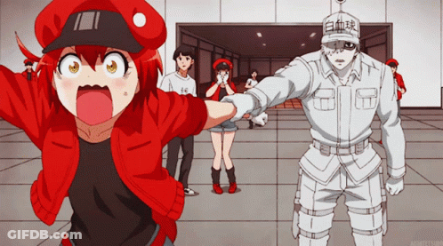 Cartoon Character With Curly Hair And Glasses Smiling GIF