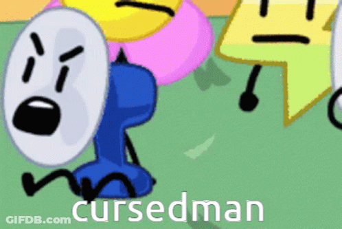 Cartoon Character With Cursedman GIF