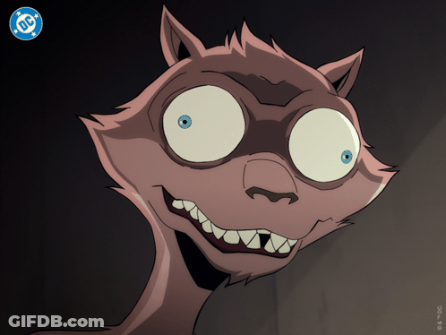 Cartoon Character With DC Logo GIF