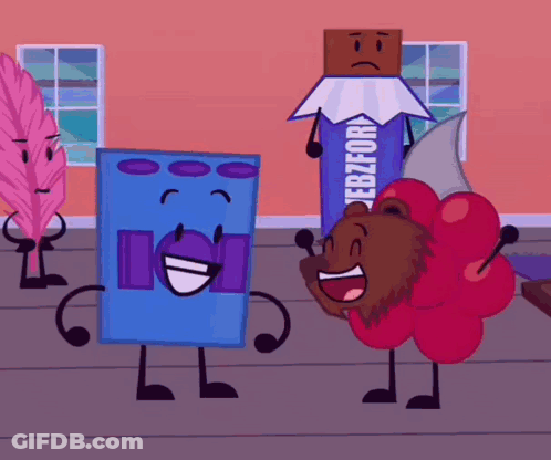 Cartoon Character With Ebzfor On Shirt GIF