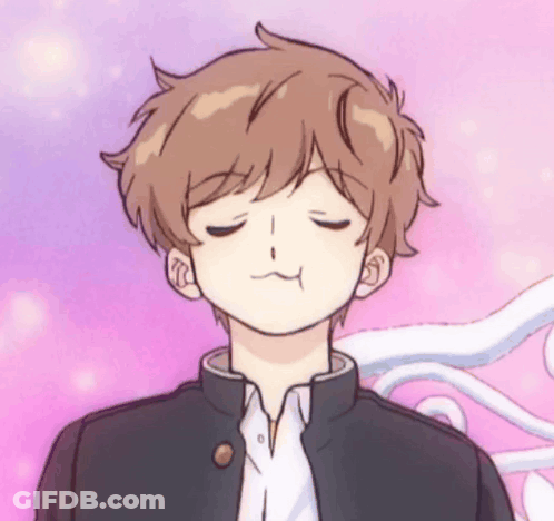 Cartoon Character With Eyes Closed GIF