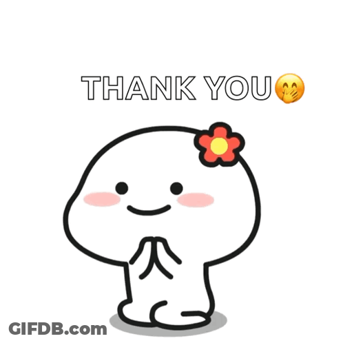 Cartoon Character With Flower In Hair Saying Thank You GIF