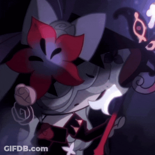 Cartoon Character With Flower On Head GIF