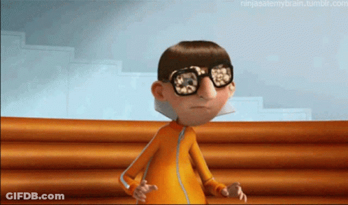 Cartoon Character With Glasses GIF