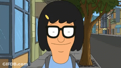 Cartoon Character With Glasses And Backpack GIF