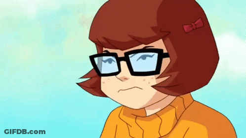 Cartoon Character With Glasses And Bow Looking Angry GIF
