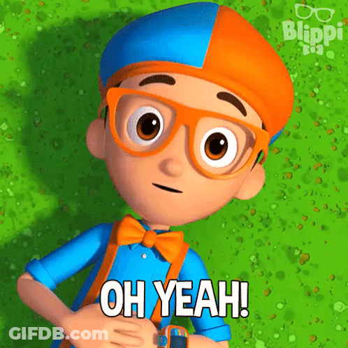 Cartoon Character With Glasses And Bow Tie Saying Oh Yeah GIF