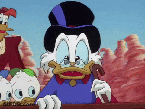 Cartoon Character With Glasses And Cane GIF