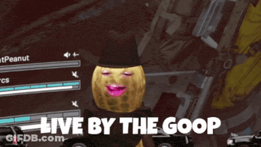 Cartoon Character With Glasses And Cowboy Hat Holding Money Says Goop Bang Nigga GIF