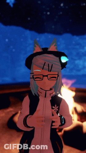 Cartoon Character With Glasses And Hat By Campfire GIF