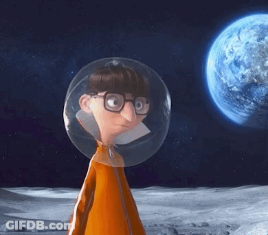 Cartoon Character With Glasses And Helmet Saying Oh Poop GIF