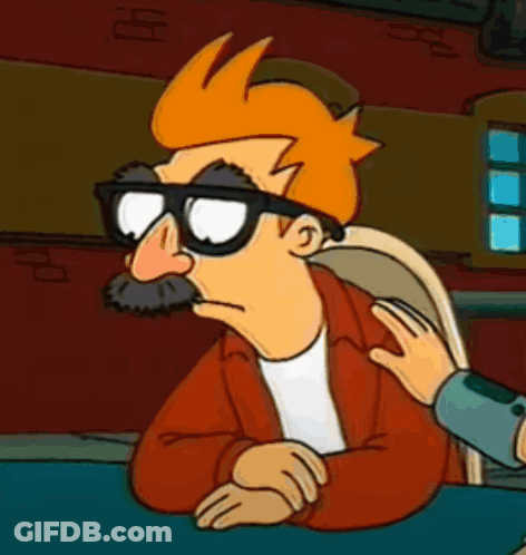 Cartoon Character With Glasses And Mustache GIF