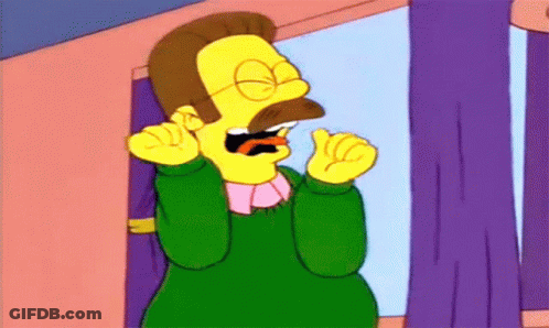 Cartoon Character With Glasses And Mustache Looking Out Window GIF