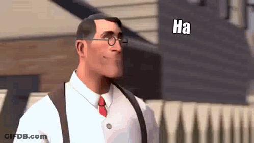 Cartoon Character With Glasses And Suspenders Laughing GIF