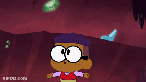 Cartoon Character With Glasses And Thought Bubble GIF