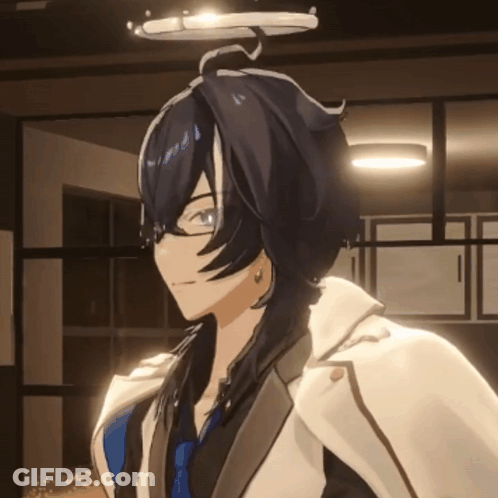 Cartoon Character With Glasses And White Jacket GIF