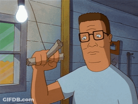 Cartoon Character With Glasses Holding Wood GIF