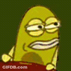 Cartoon Character With Glasses Making Face GIF