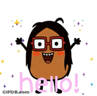 Cartoon Character With Glasses Saying Hello GIF