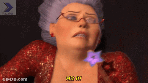Cartoon Character With Glasses Saying Hit It GIF