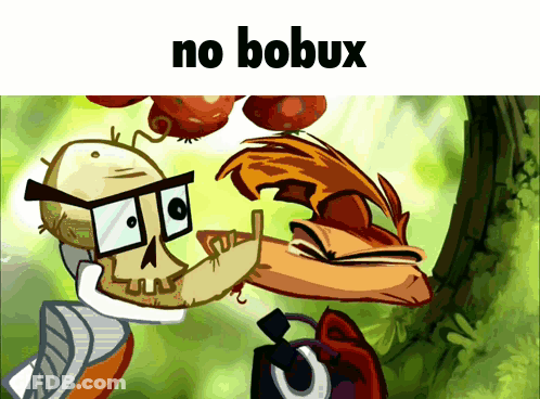 Cartoon Character With Glasses Saying No Bobux GIF