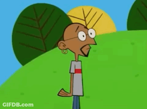 Cartoon Character With Glasses Walking On Hill GIF