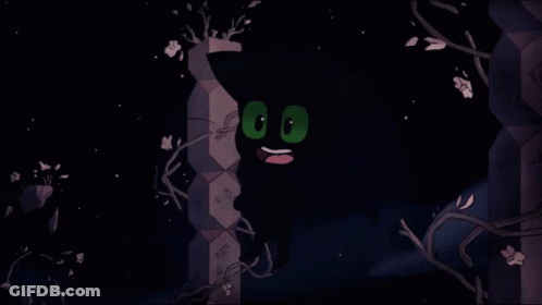 Cartoon Character With Green Eyes Smiling GIF