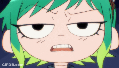 Cartoon Character With Green Hair GIF