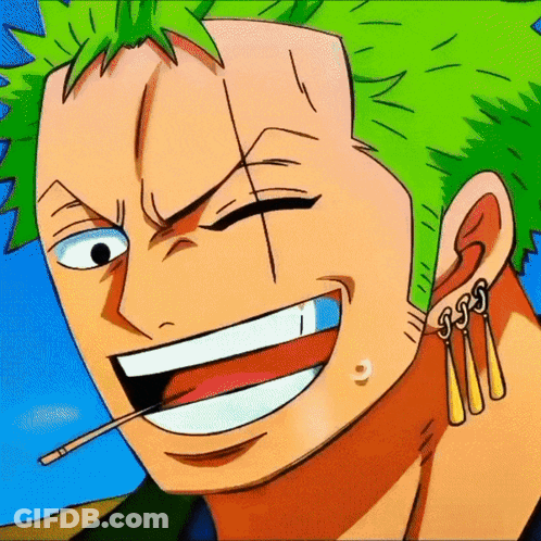 Cartoon Character With Green Hair And Cigarette GIF