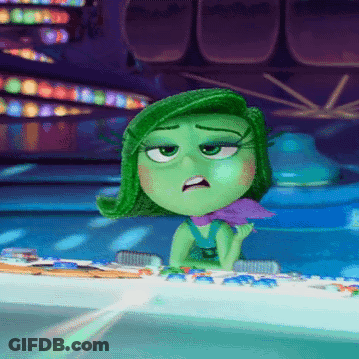 Cartoon Character With Green Hair And Purple Scarf GIF