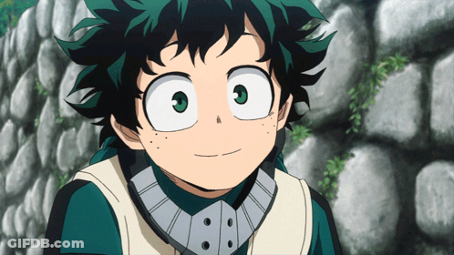 Cartoon Character With Green Hair And White Eyes GIF