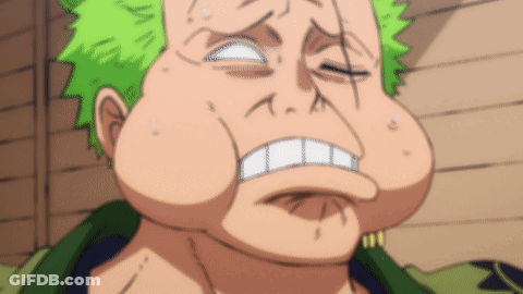Cartoon Character With Green Hair Close Up GIF