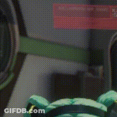 Cartoon Character With Green Hair Close Up GIF
