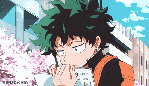 Cartoon Character With Green Hair Writing Number 13 GIF