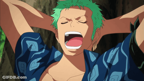 Cartoon Character With Green Hair Yawning GIF