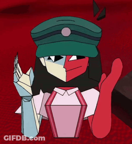 Cartoon Character With Green Hat And Red Glove GIF