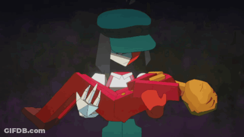 Cartoon Character With Green Hat Holding Something GIF