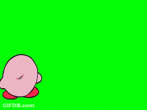 Cartoon Character With Green Screen GIF