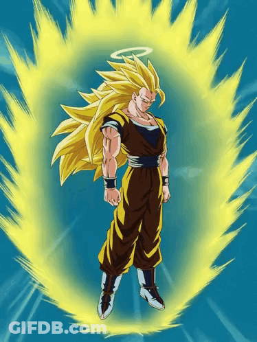 Cartoon Character With Halo Surrounded By Yellow Light GIF