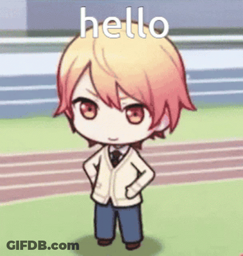 Cartoon Character With Hands On Hips Saying Hello GIF