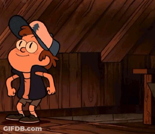 Cartoon Character With Hat And Glasses GIF