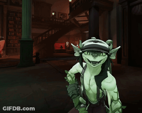 Cartoon Character With Hat And Suspenders GIF